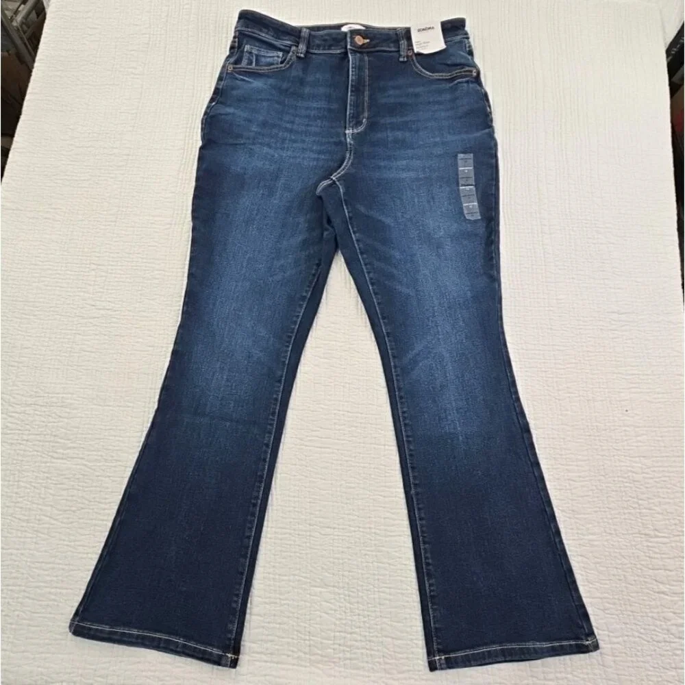 SO Goods for Life Jeans Women's 16 (36x30) NWT Dark Wash Curvy Bootcut High Rise